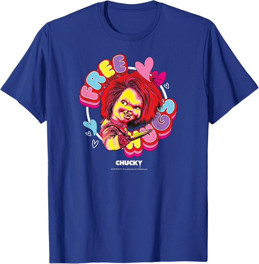 Chucky Free Hugs Stab T-Shirt - T-Shirt | Royal
