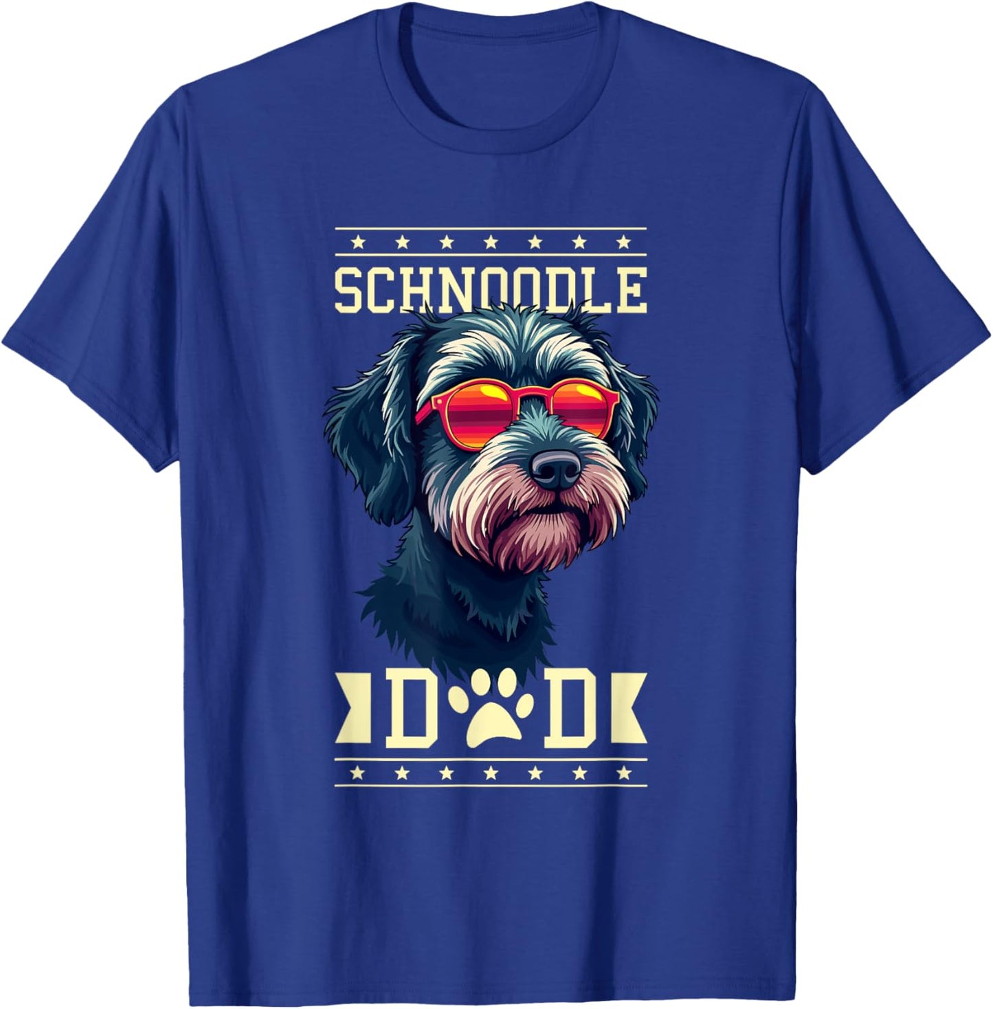 Schnoodle Dad Schnoodles T-Shirt - T-Shirt | Royal