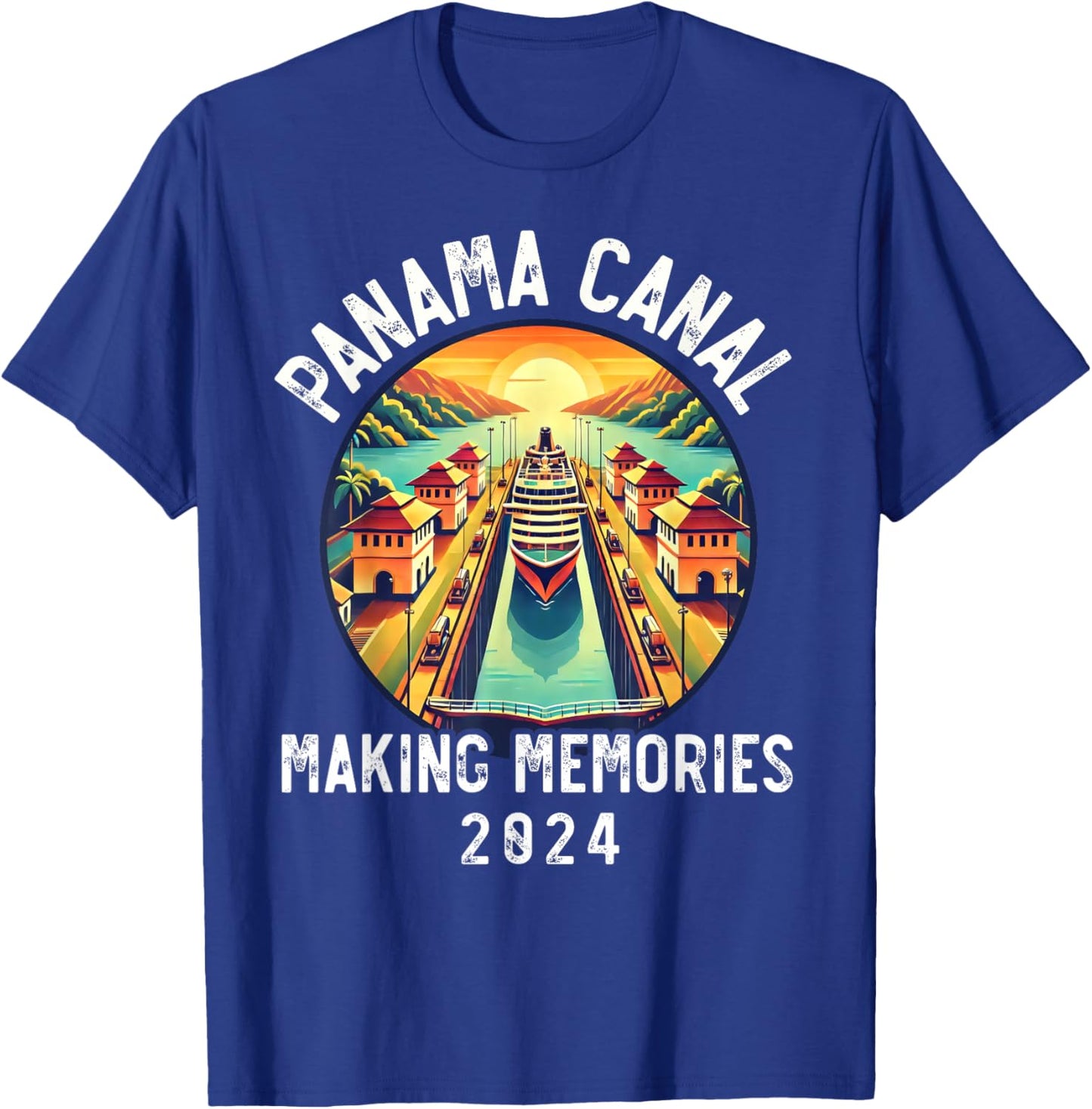 Panama Canal Cruise Panama Group Cruising Together Family T-Shirt - T-Shirt | Royal