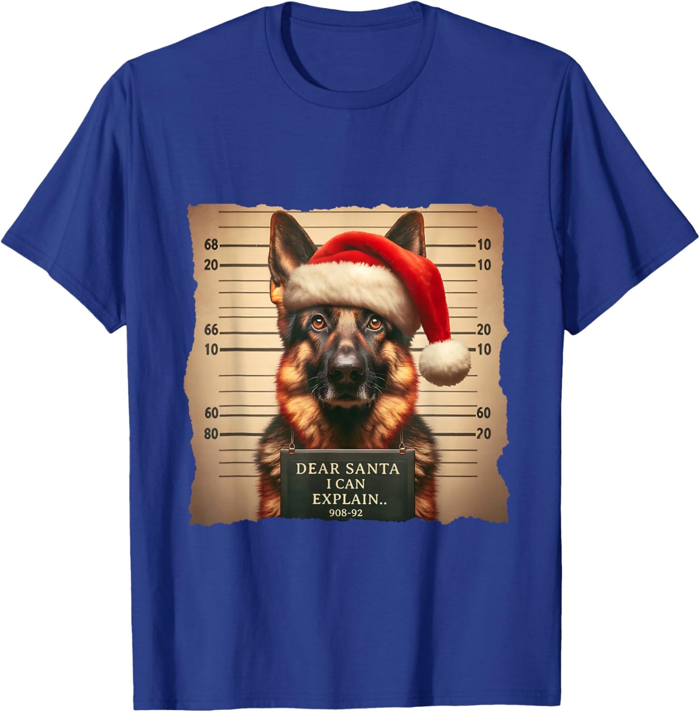German Shepherd Dog Christmas Dear Santa I Can Explain T-Shirt - T-Shirt | Royal