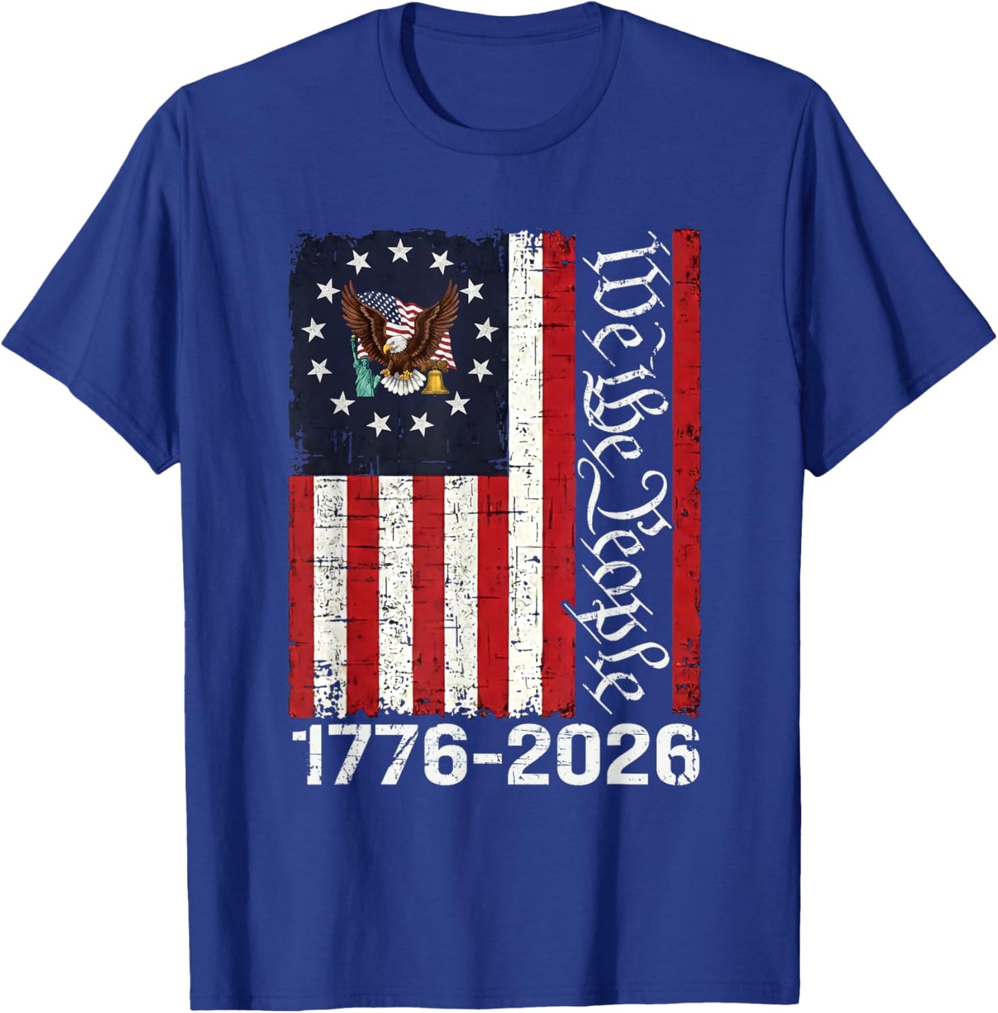 250 Years America Anniversary 250th Independence Day Freedom T-Shirt T-Shirt - T-Shirt | Royal