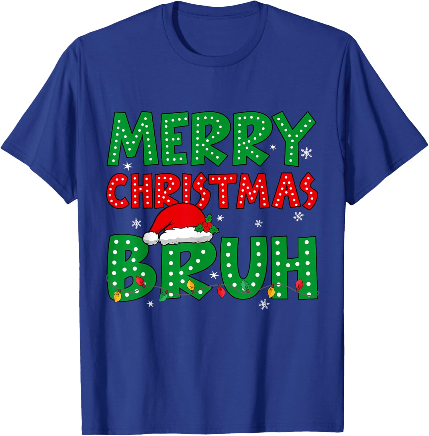Bruh Meme Funny Saying Bro Greeting Teens Boys Men Christmas T-Shirt - T-Shirt | Royal