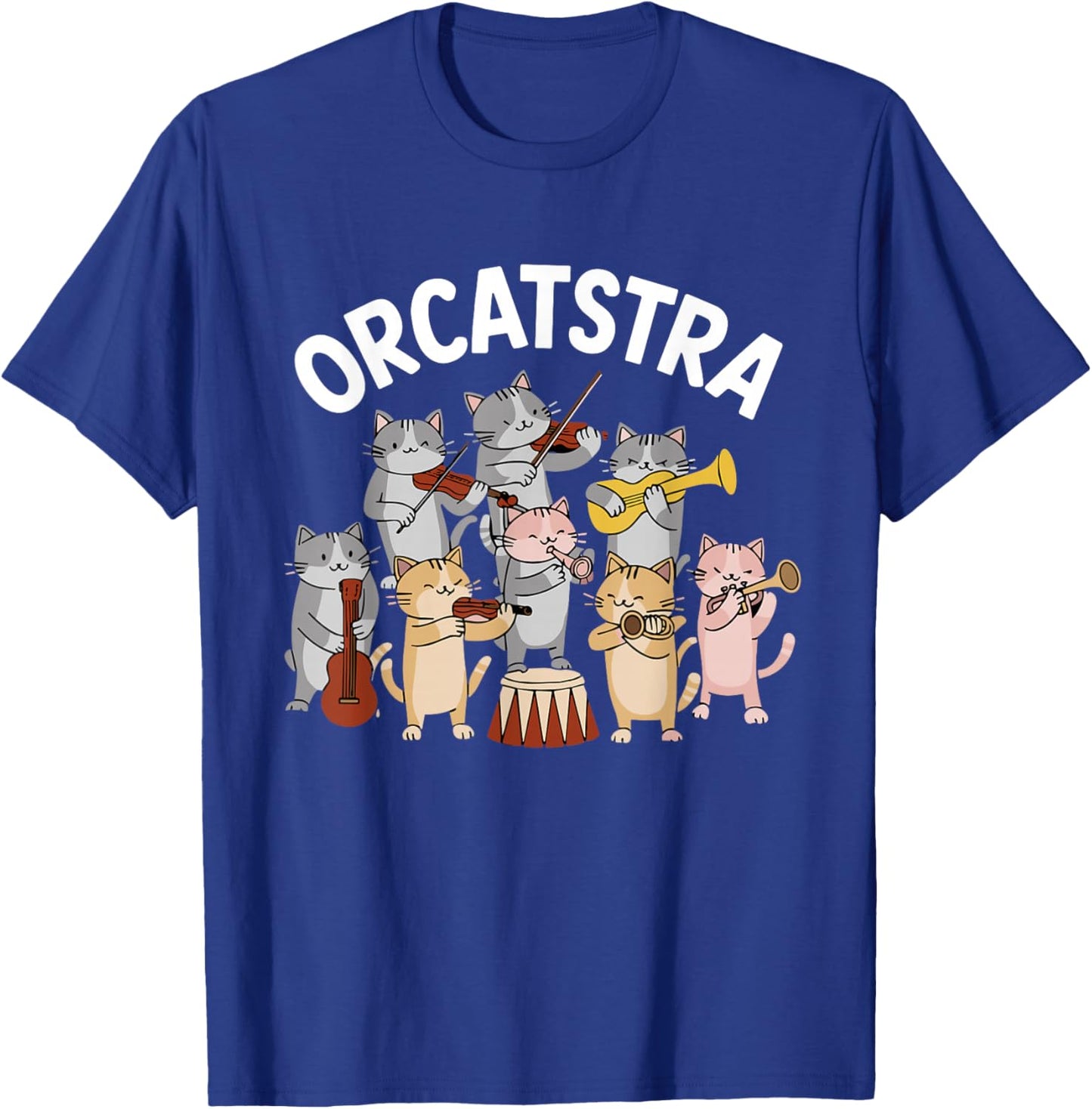 Orcatstra Cat Orchestra Funny Meme Internet Memes Cat Lover T-Shirt - T-Shirt | Royal
