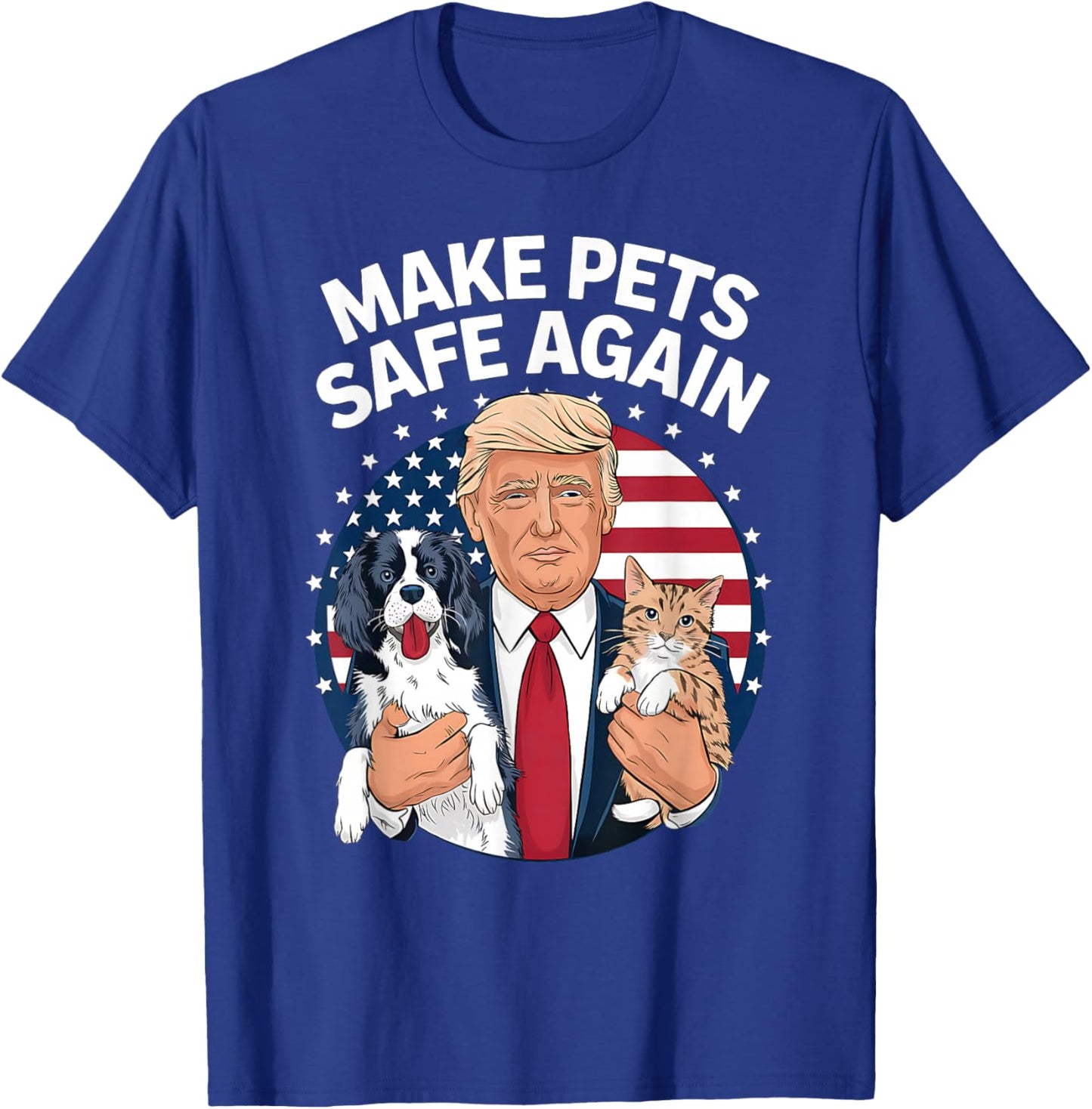 Goose Ohio Cats and Dogs 2024 Debate Make Pets Safe Again T-Shirt - T-Shirt | Royal