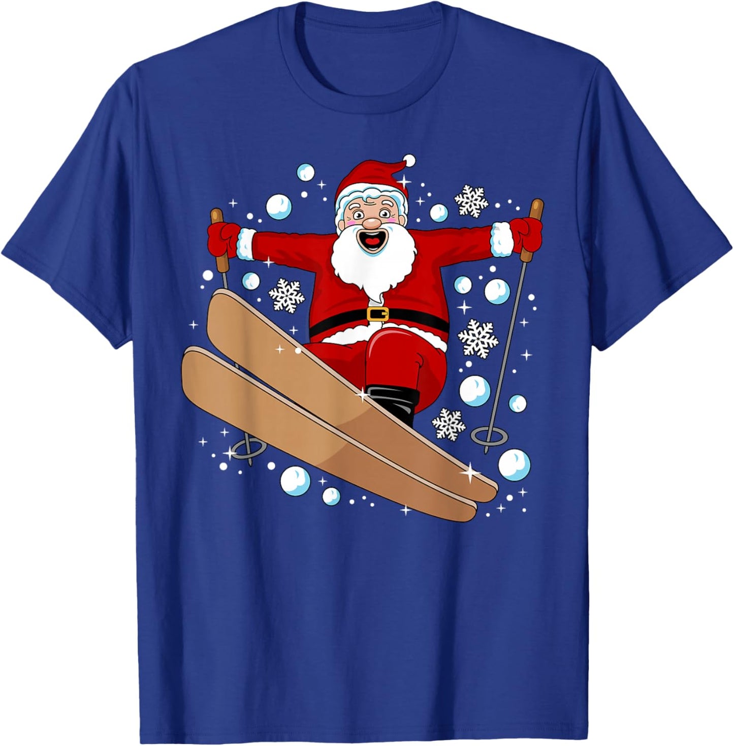 Funny Skiing Design Women Downhill Ski Lover Skier T-Shirt - T-Shirt | Royal