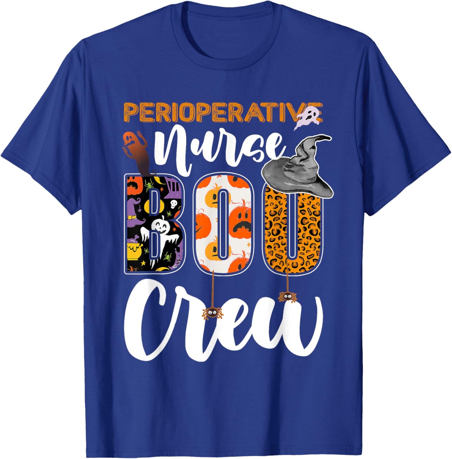 Perioperative Nurse Boo Crew Halloween Matching RN T-Shirt - T-Shirt | Royal