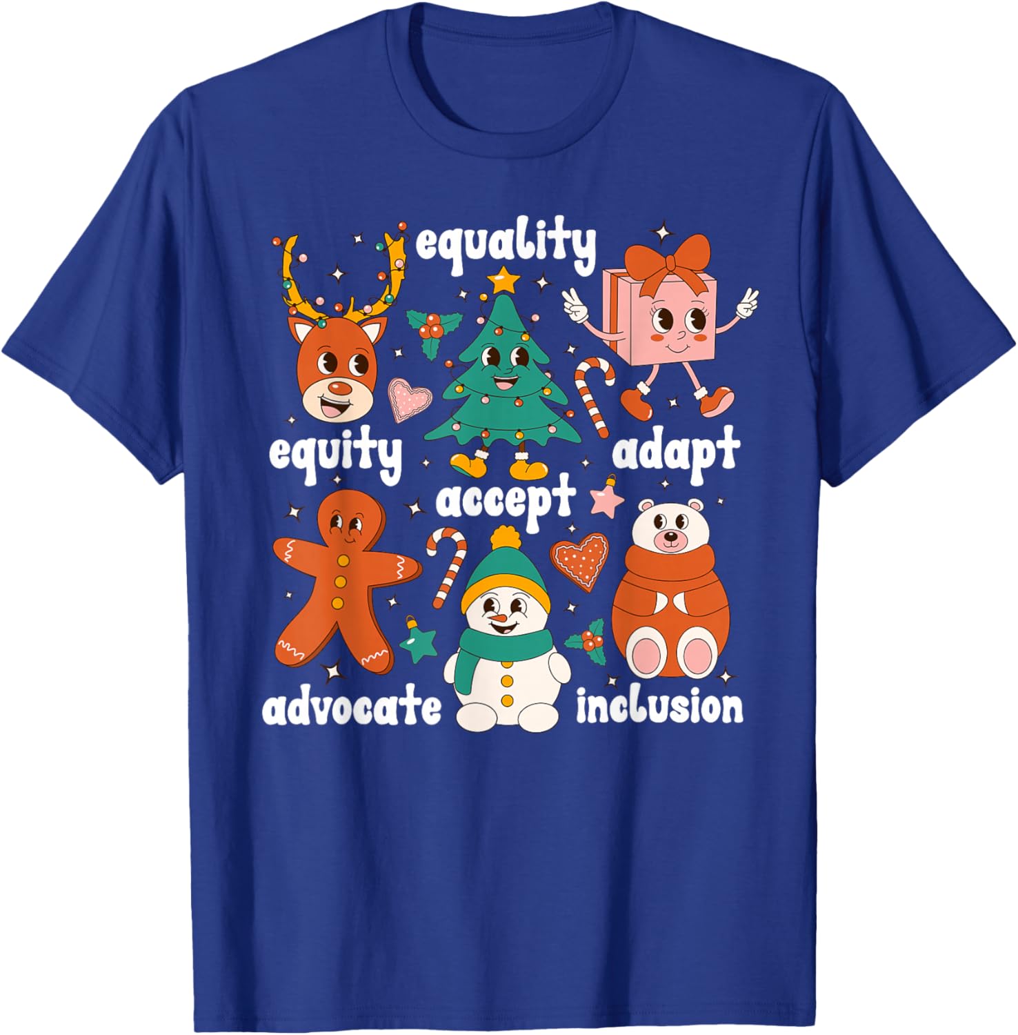 SPED Teacher Christmas Special Education Teacher Xmas Party T-Shirt - T-Shirt | Royal