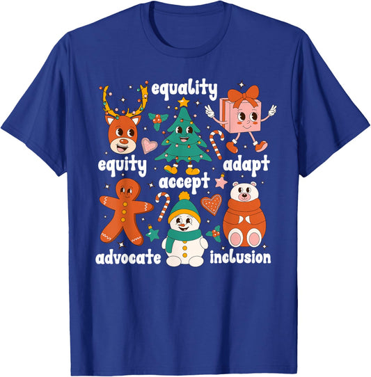 SPED Teacher Christmas Special Education Teacher Xmas Party T-Shirt - T-Shirt | Royal