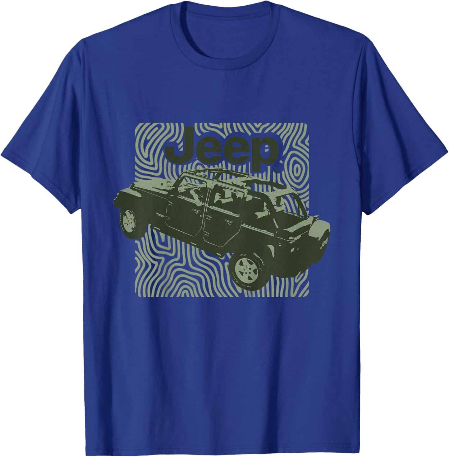 Kids Jeep Top Off - Officially Licensed T-Shirt - T-Shirt | Royal