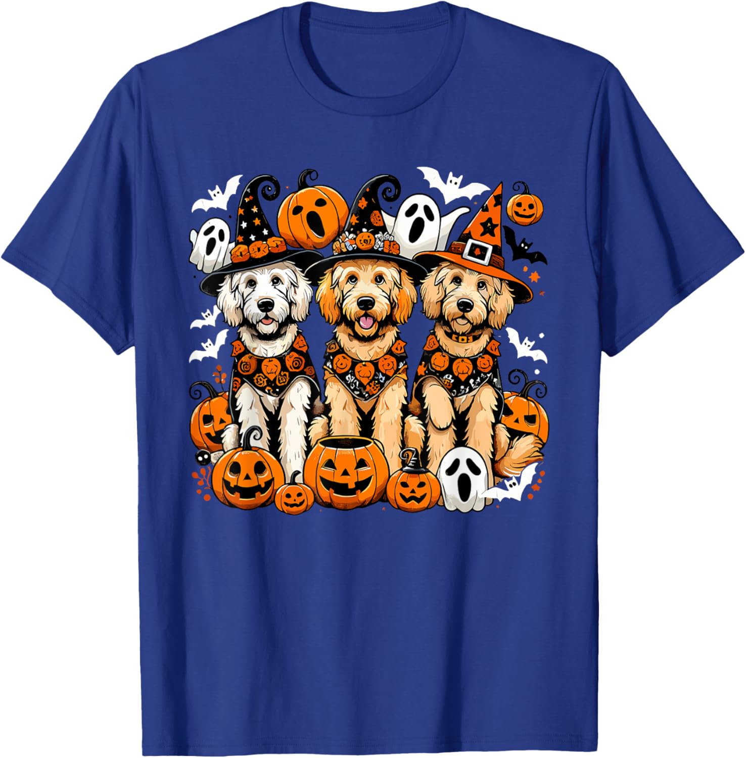 Golden Doodle Halloween Costume, Dog Ghost T-Shirt - T-Shirt | Royal