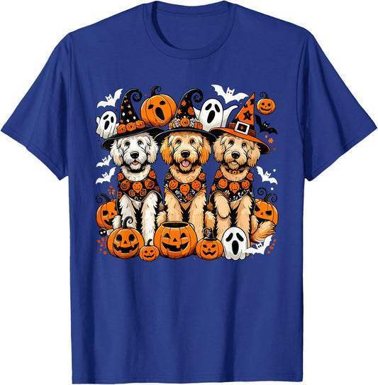 Golden Doodle Halloween Costume, Dog Ghost T-Shirt - T-Shirt | Royal