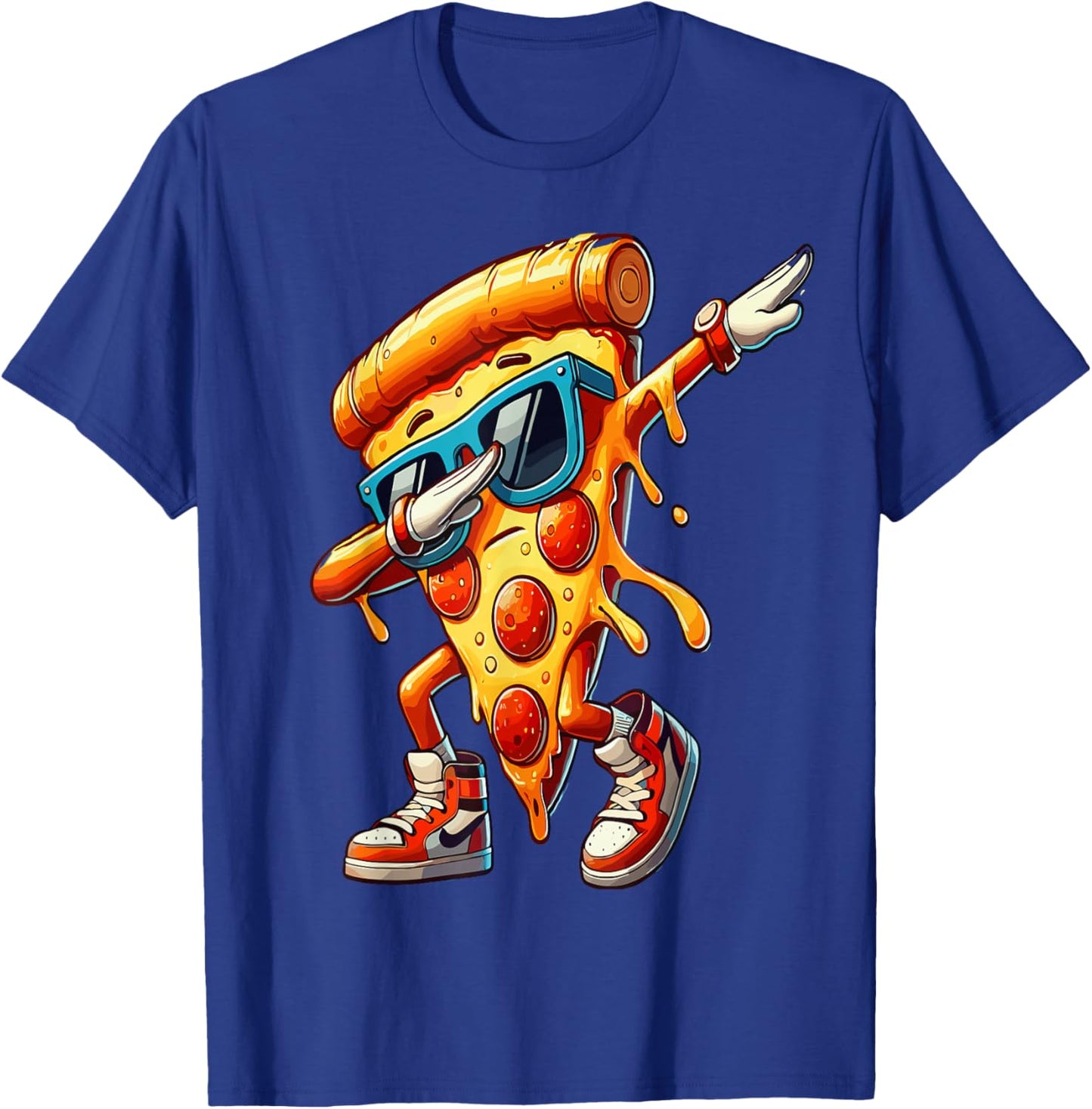 Dabbing Pizza Slice Fun for Food Lovers T-Shirt - T-Shirt | Royal
