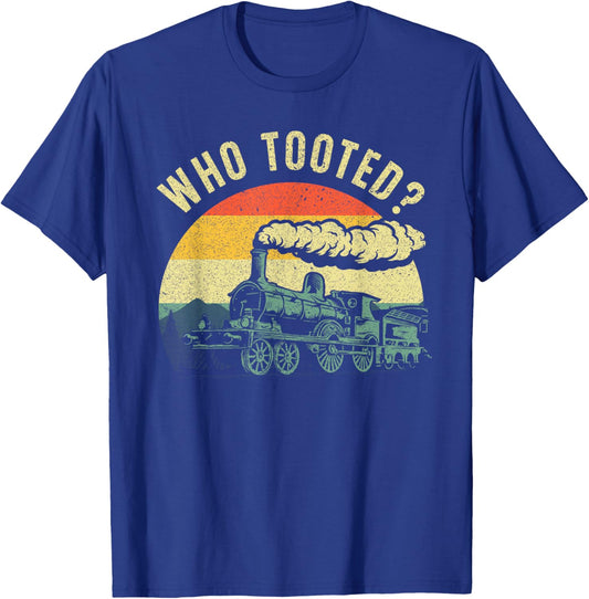 Cute Train Art Women Train Collector Train Lover T-Shirt - T-Shirt | Royal