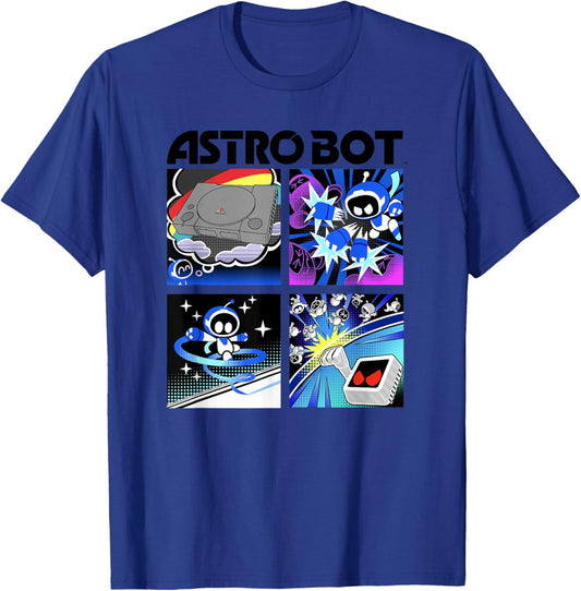 Astro Bot Rescue Mission Space Warrior Video Game T-Shirt - T-Shirt | Royal