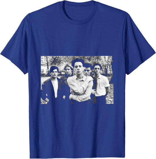 Simple Minds Band Park Portrait By Virginia Turbett T-Shirt - T-Shirt | Royal