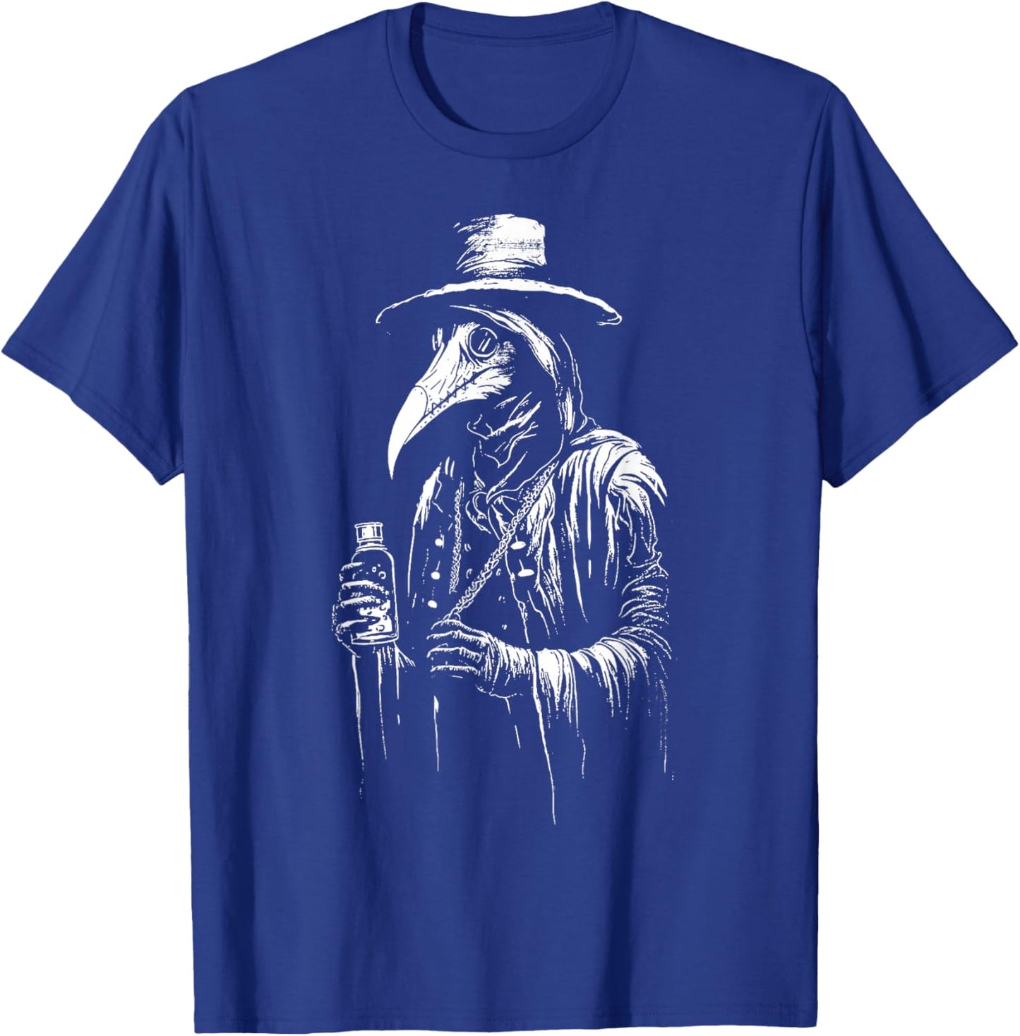 Plague Doctor Shirt Horror Death Occult Satanic Gothic T-Shirt - T-Shirt | Royal
