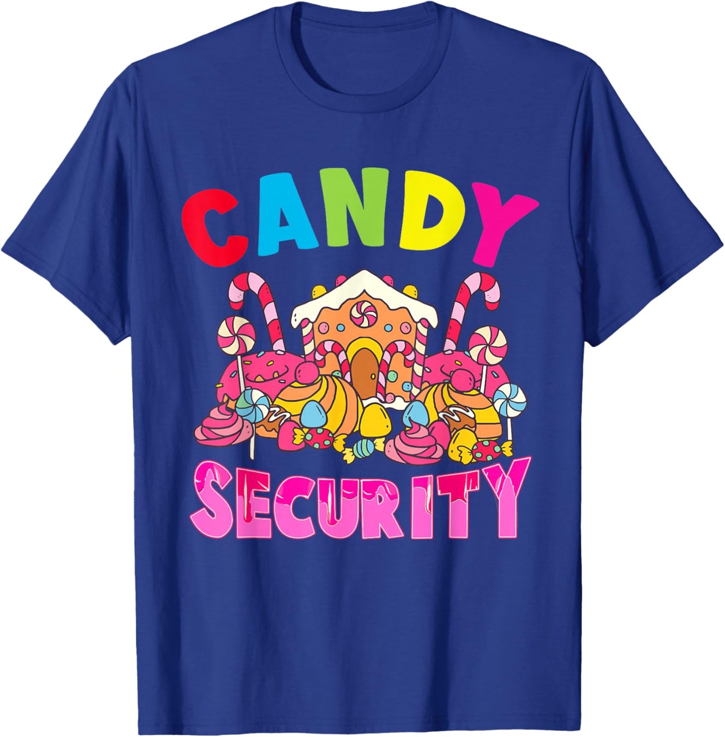 Candy Land Costumes Adult Candy Security Funny T-Shirt - T-Shirt | Royal