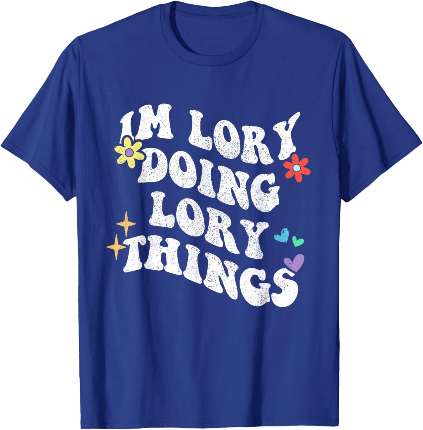 Retro Groovy Im Lory Doing Lory Things Funny Mother's Day T-Shirt - T-Shirt | Royal