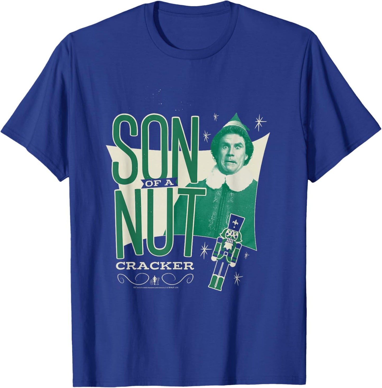 Elf Vintage Buddy Son of a Nutcracker Funny Christmas T-Shirt - T-Shirt | Royal