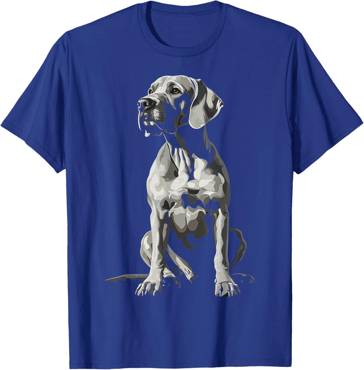 Great Dane Dog Graphic Pet Artwork Great Dane T-Shirt - T-Shirt | Royal