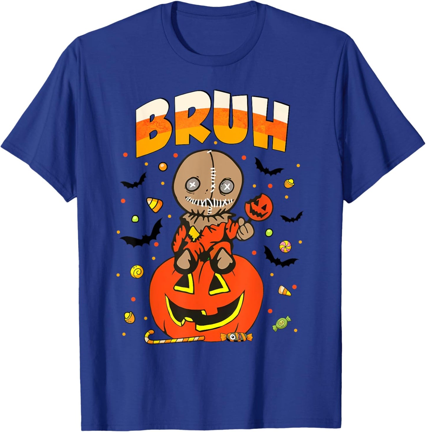 Trick or Treat Cute Sam Funny Bruh Halloween Costume 2024 T-Shirt - T-Shirt | Royal
