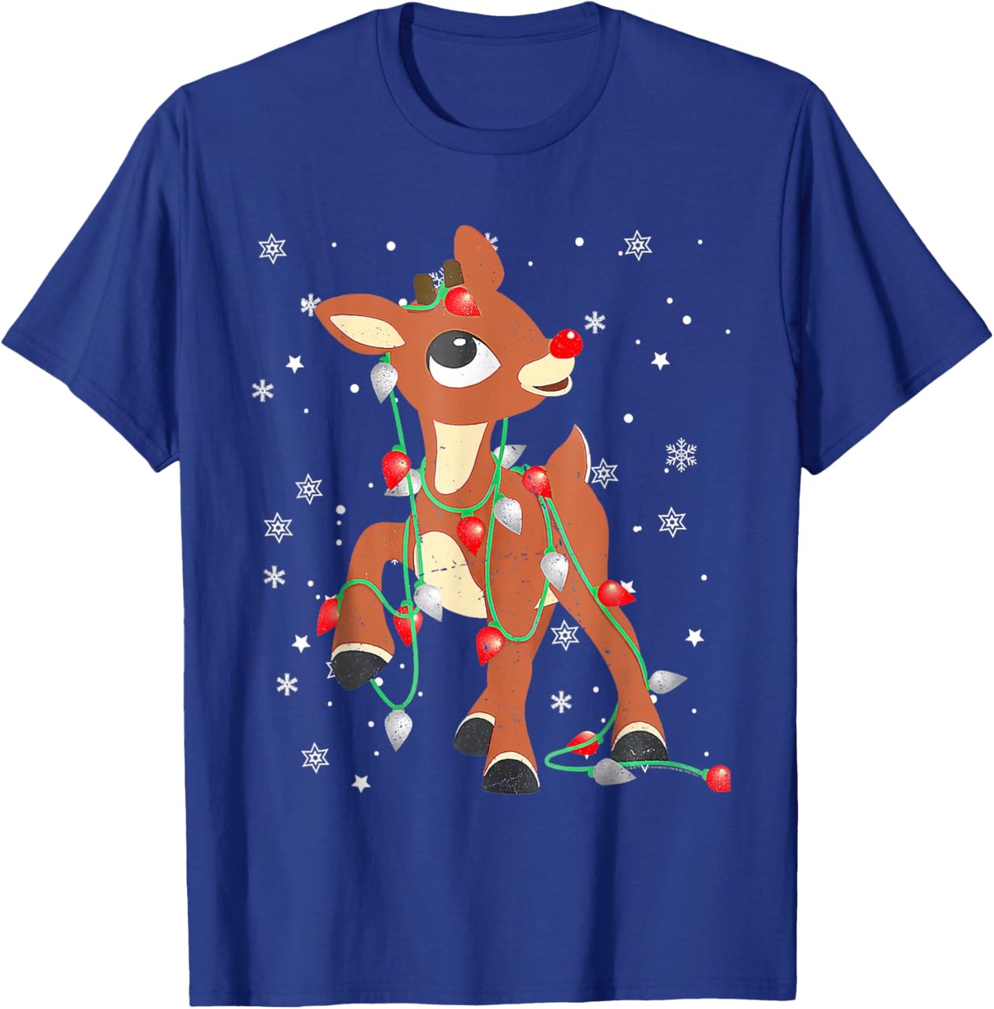 Rudolph The Red Nose Reindeer For Kids And Christmas Fan T-Shirt - T-Shirt | Royal
