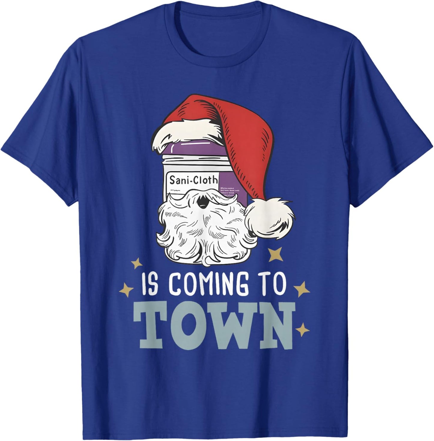 Funny Nurse Christmas Rn Tech Medical Assistant Holiday T-Shirt - T-Shirt | Royal