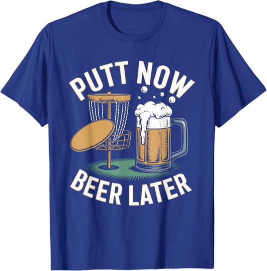 Funny Disc Golf Design Women Disc Golf Beer Golfer T-Shirt - T-Shirt | Royal