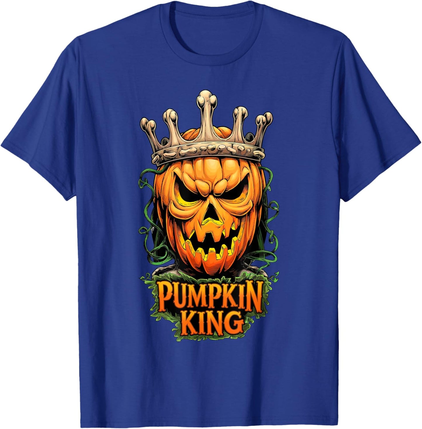 Pumpkin King Halloween Scary Evil Happy Halloween T-Shirt - T-Shirt | Royal