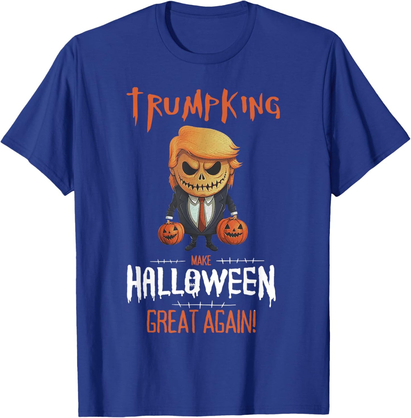 Trump Pumpkin Make Halloween Great Again T-Shirt - T-Shirt | Royal