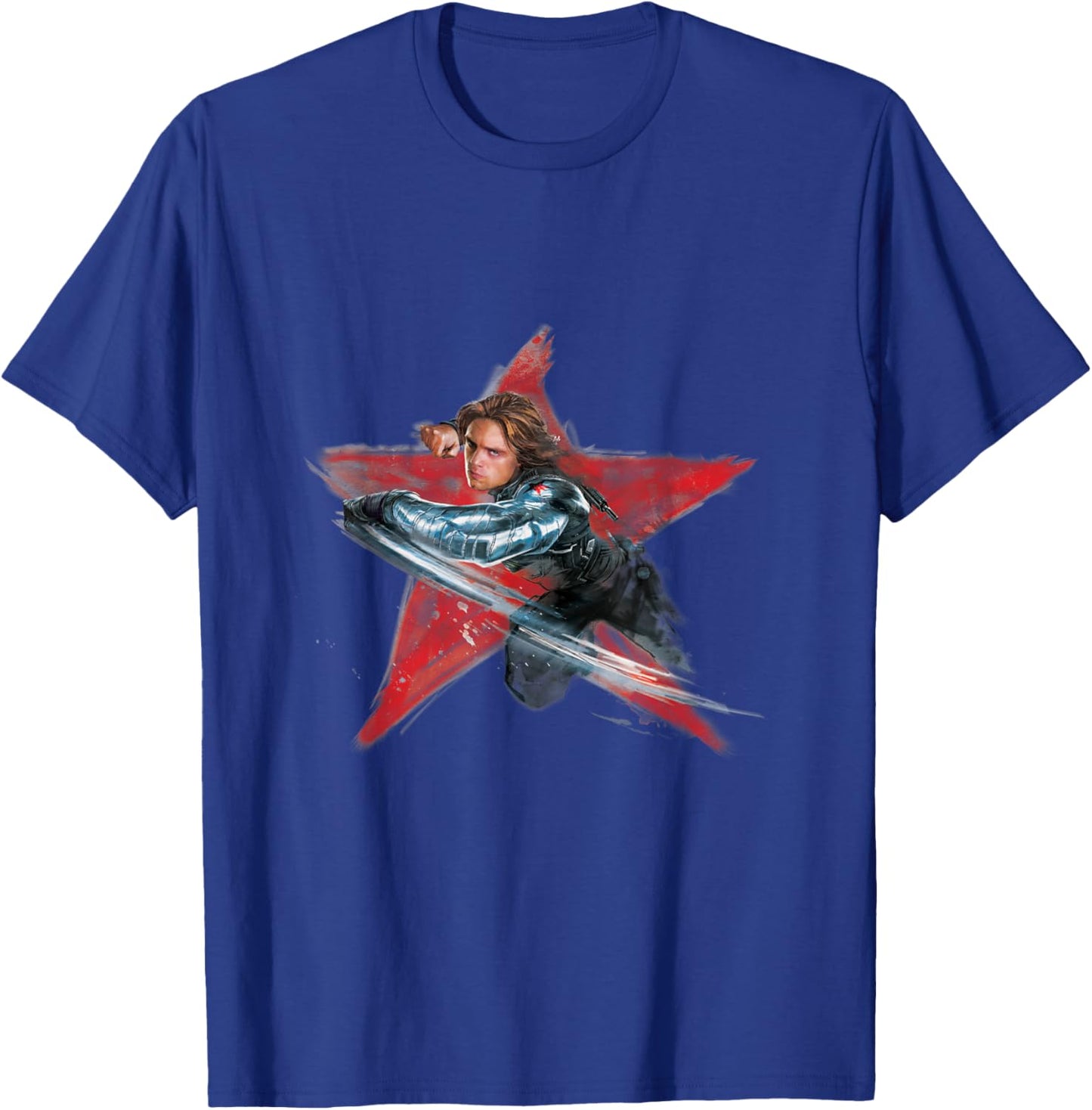 Marvel Avengers Bucky Barnes Winter Soldier T-Shirt - T-Shirt | Royal