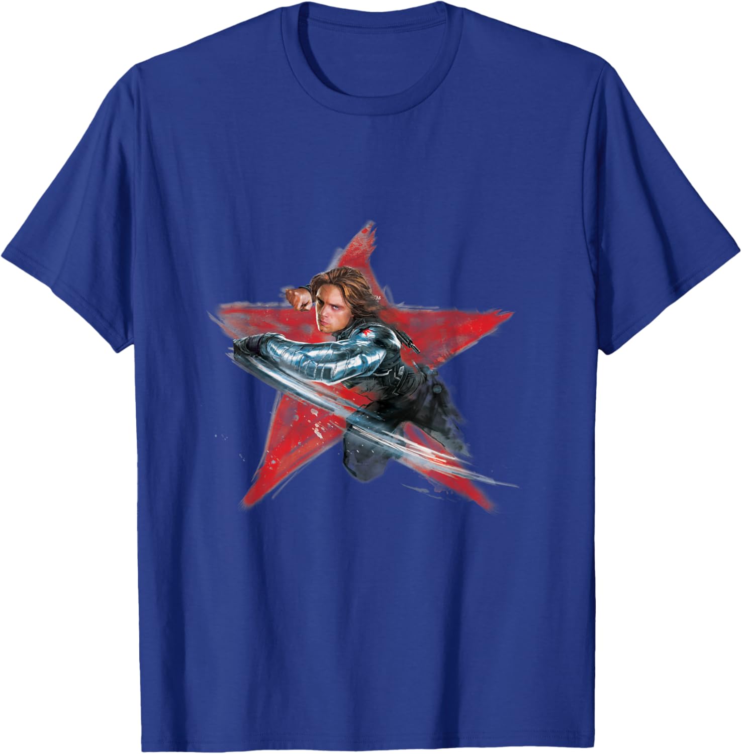 Marvel Avengers Bucky Barnes Winter Soldier T-Shirt - T-Shirt | Royal