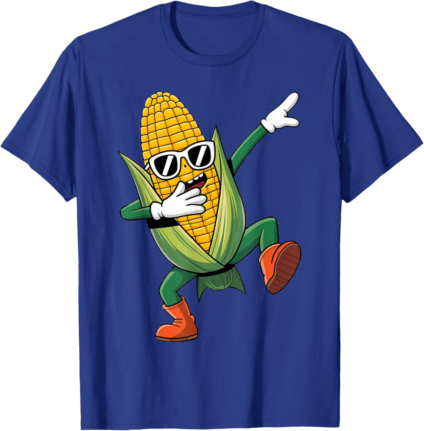 Dabbing Corn Cob | Dancing Corn Farm Farmer T-Shirt - T-Shirt | Royal