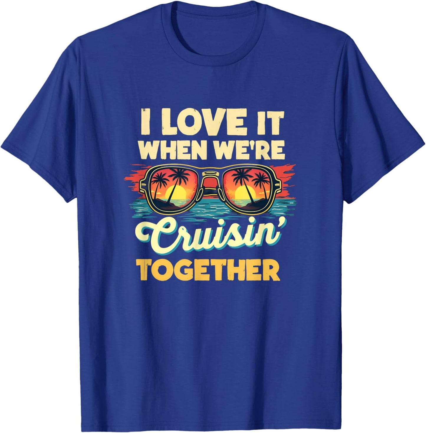 Retro 2025 Cruise Vacation Buddies Couples Girl 0CAQOR T-Shirt - T-Shirt | Royal