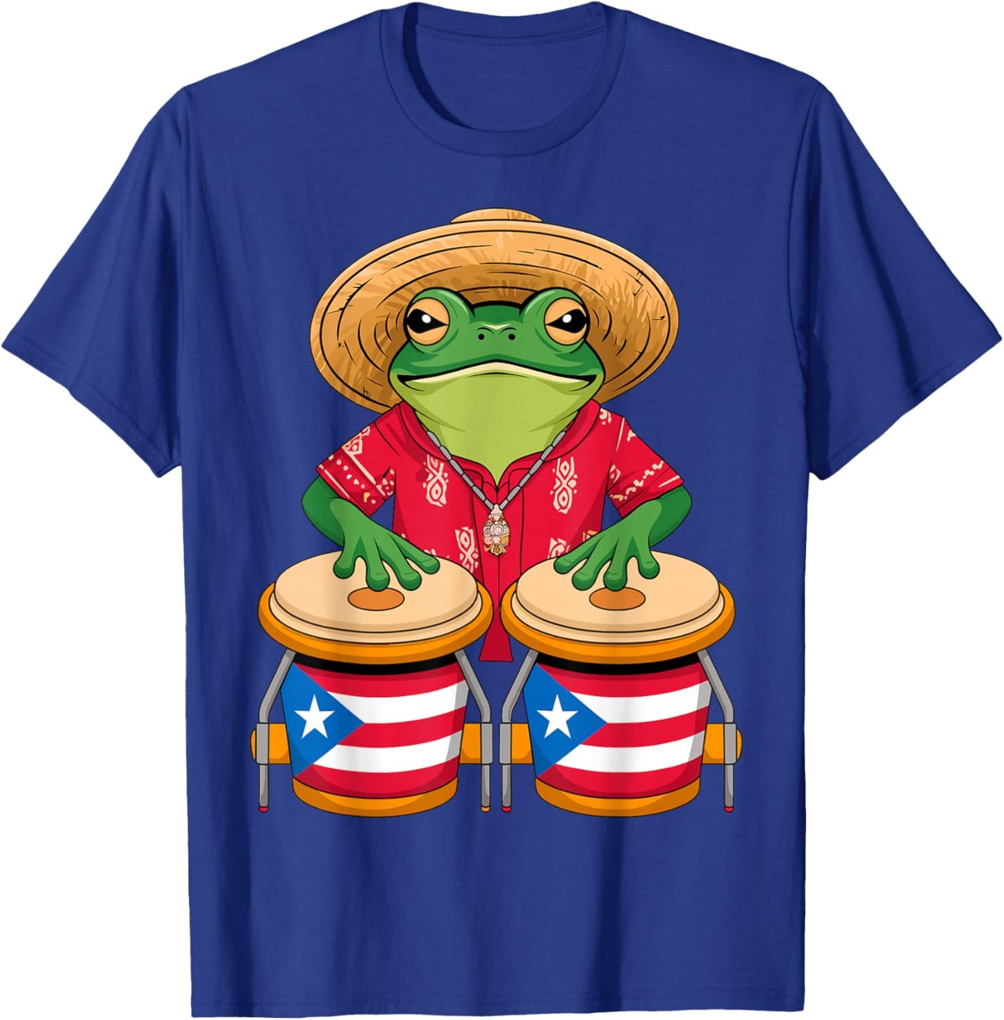 Magical and Funny Puerto Rican Gifts Frog Coqui Taino Boricua Puerto Rico Flag - -Adult, Small, Black, Short Sleeve, Cotton Blend, , Classic Fit, Imported T-Shirt - T-Shirt | Royal