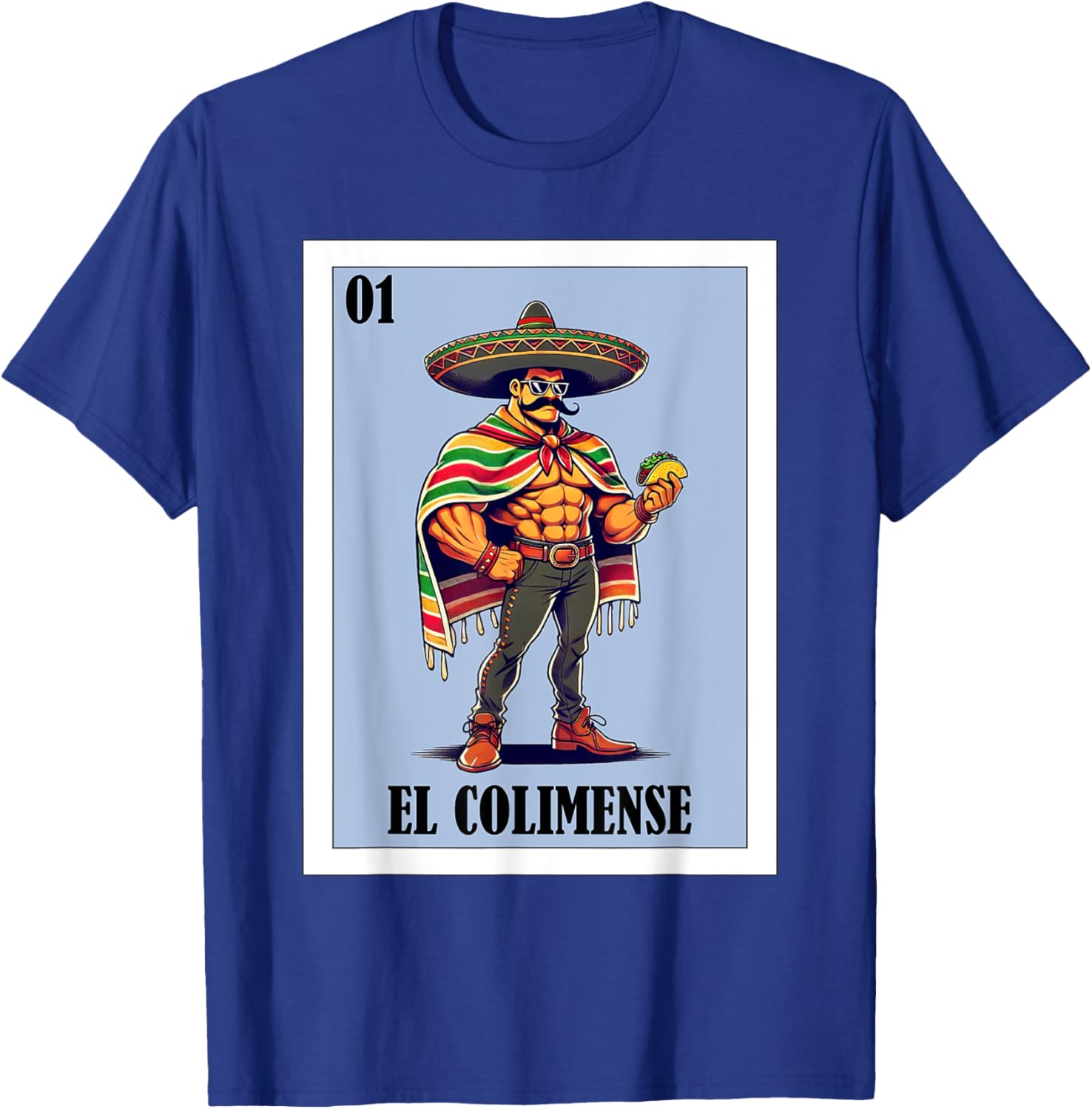 Funny Colima Mexican Design - El Colimense T-Shirt - T-Shirt | Royal