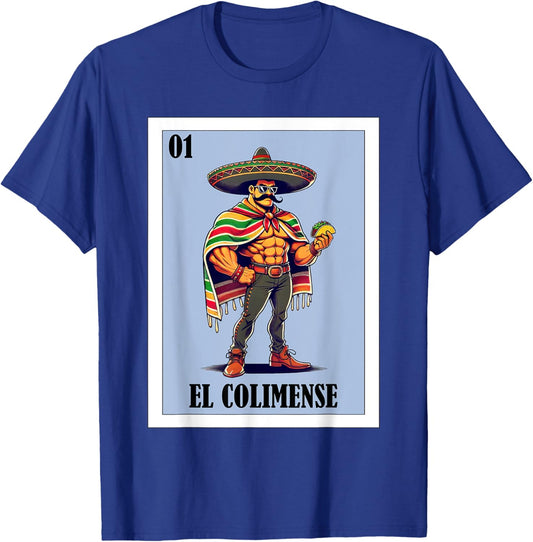 Funny Colima Mexican Design - El Colimense T-Shirt - T-Shirt | Royal
