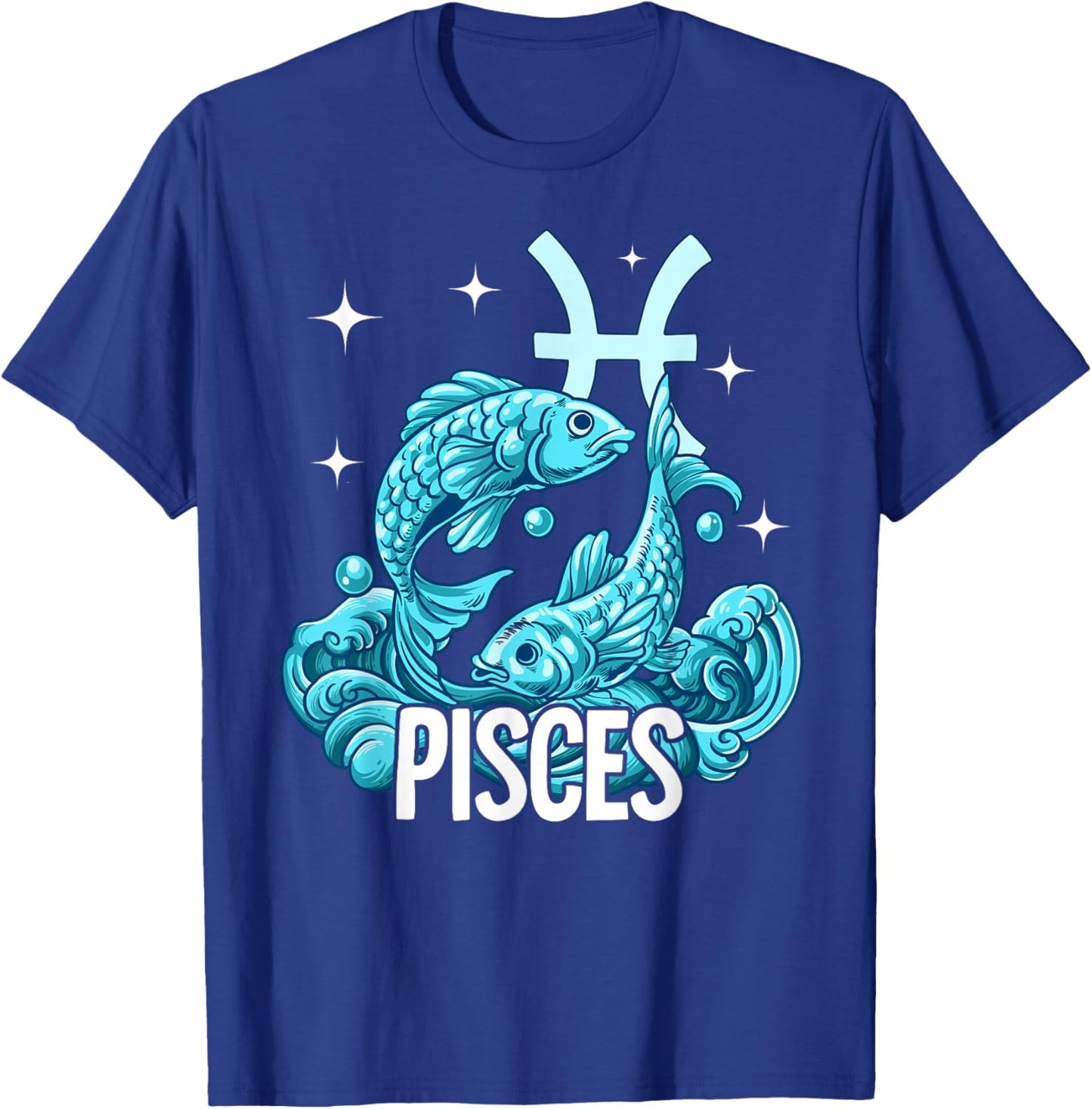 Pisces Zodiac Sign T-Shirt - T-Shirt | Royal