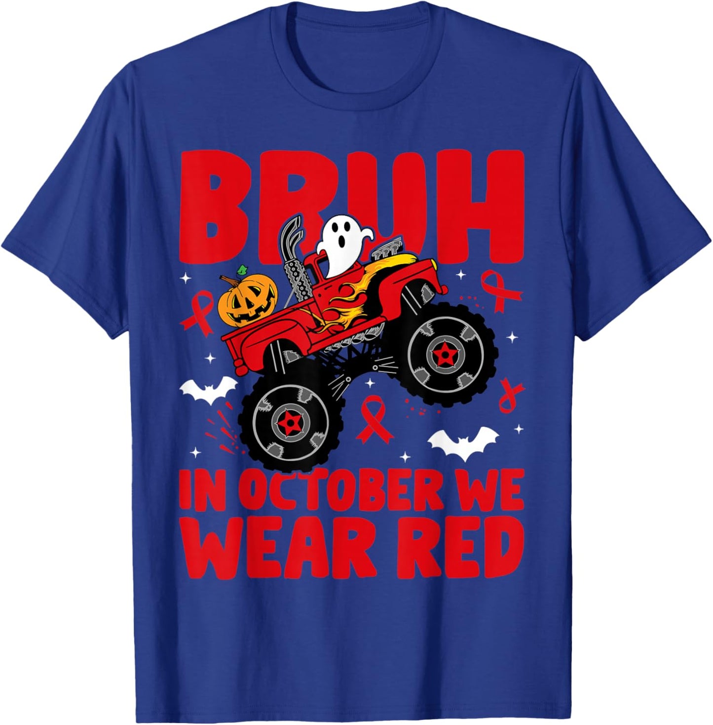 Red Ribbon Week Awareness For Toddler Kids Boys Halloween T-Shirt - T-Shirt | Royal