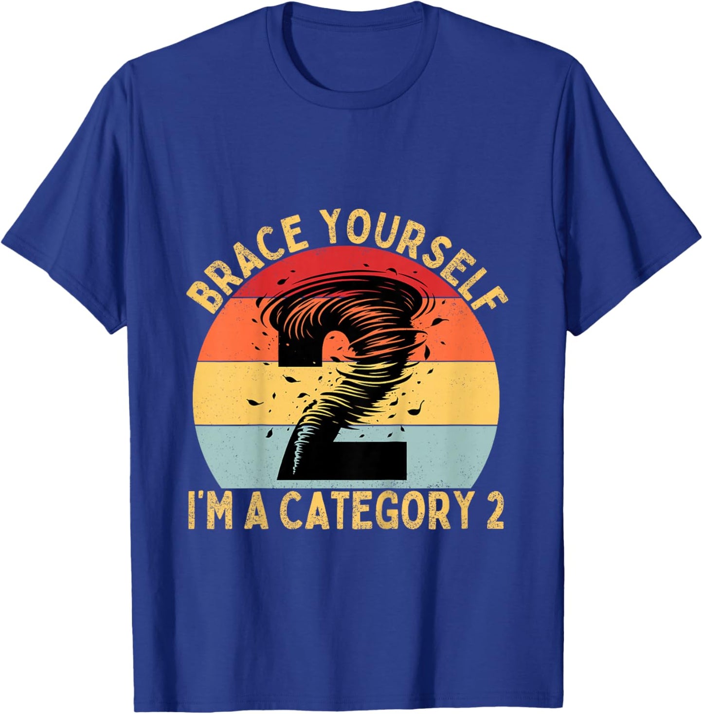 Warning Two-nado 2nd Birthday Tornado Themed Birthday T-Shirt - T-Shirt | Royal