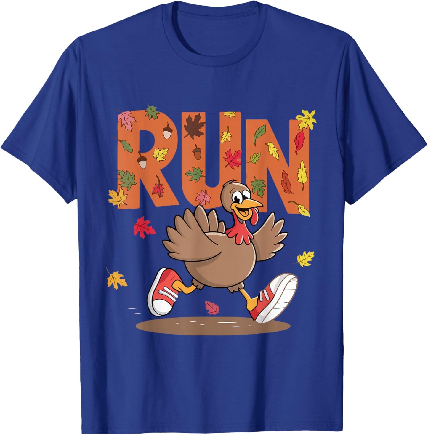 Turkey Run Costume Thanksgiving Running Turkey Trot T-Shirt - T-Shirt | Royal