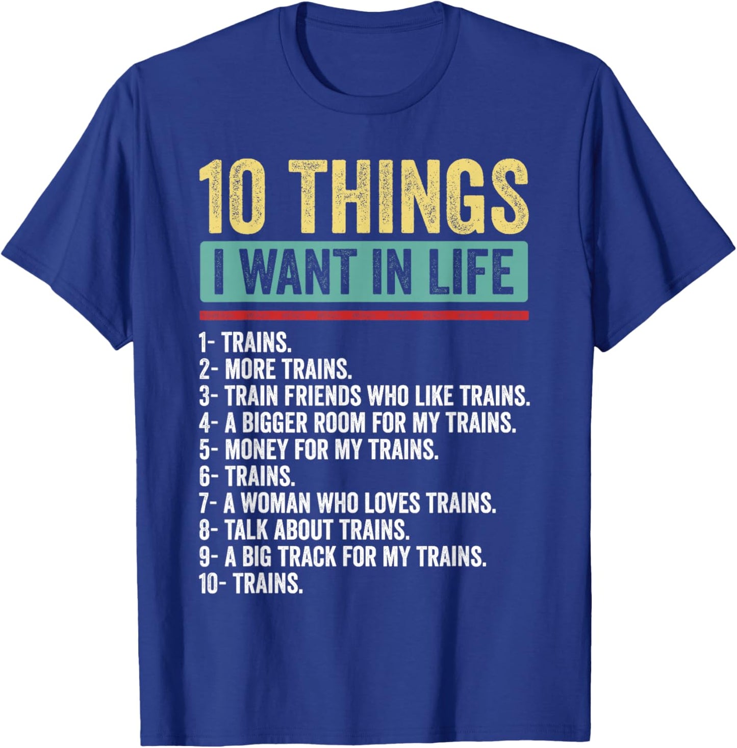 Funny Train Design Women Boys Railroad Train Lovers T-Shirt - T-Shirt | Royal