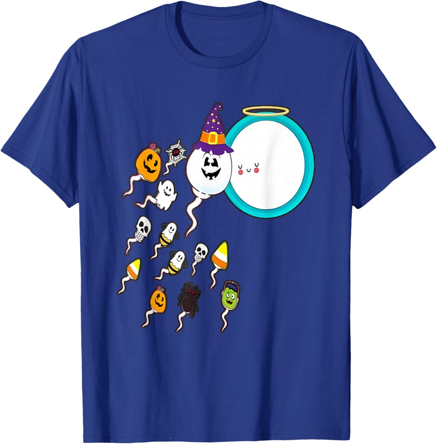 Sperm Load Funny Halloween T-Shirt - T-Shirt | Royal