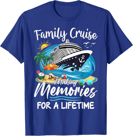 Cruise Party Vacation Trip Family Matching Outfit. , Black, Small, Short Sleeve, , Polyester, Letter Print, Celebration, Vacation, Casual, All Seasons T-Shirt - T-Shirt | Royal