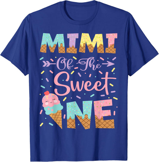 Mimi Of The Sweet One Ice Cream 1St Birthday Girl T-Shirt - T-Shirt | Royal