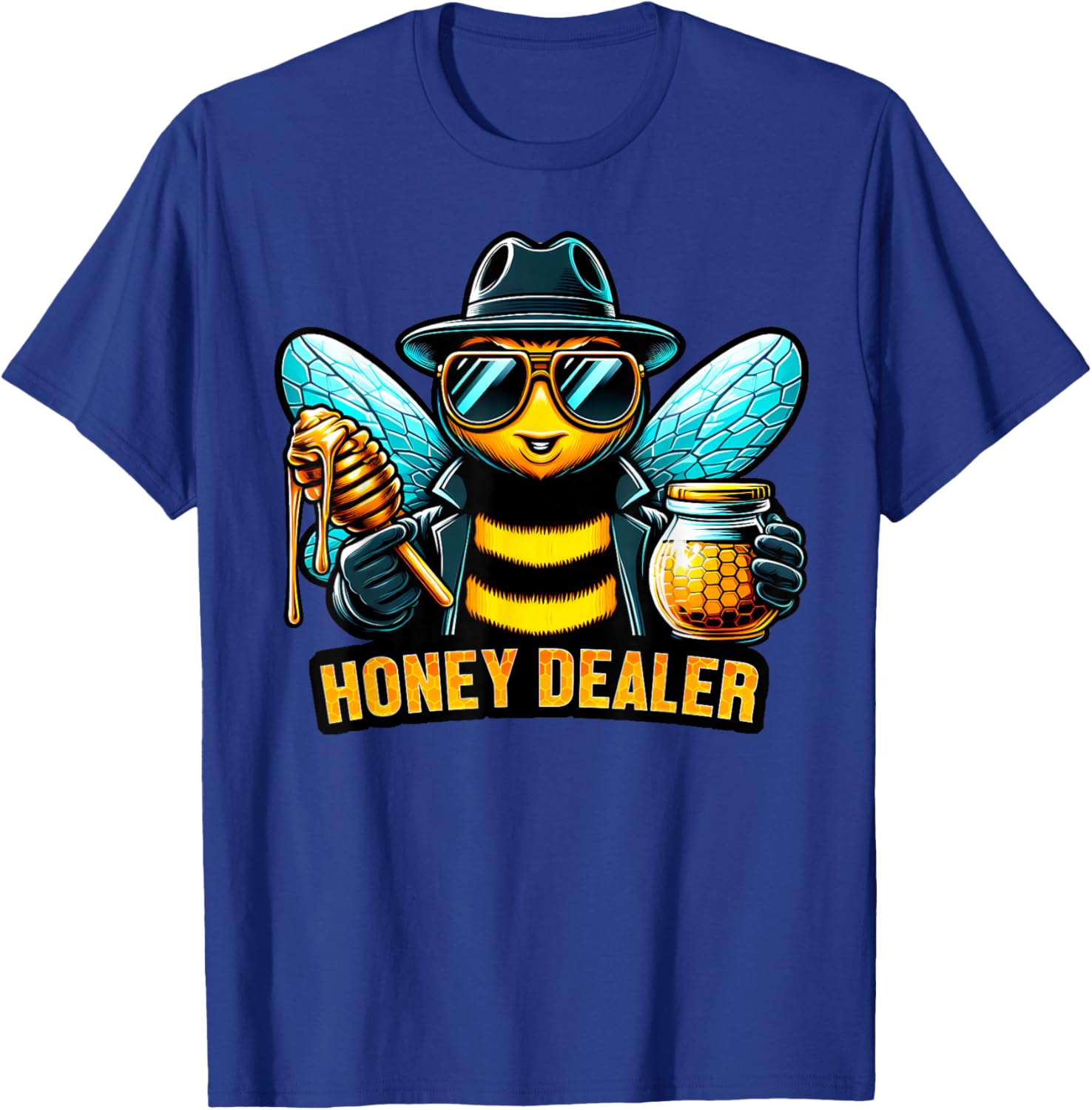 Honey Dealer Beekeeper Honeycomb Beekeeping Queen Bees T-Shirt - T-Shirt | Royal