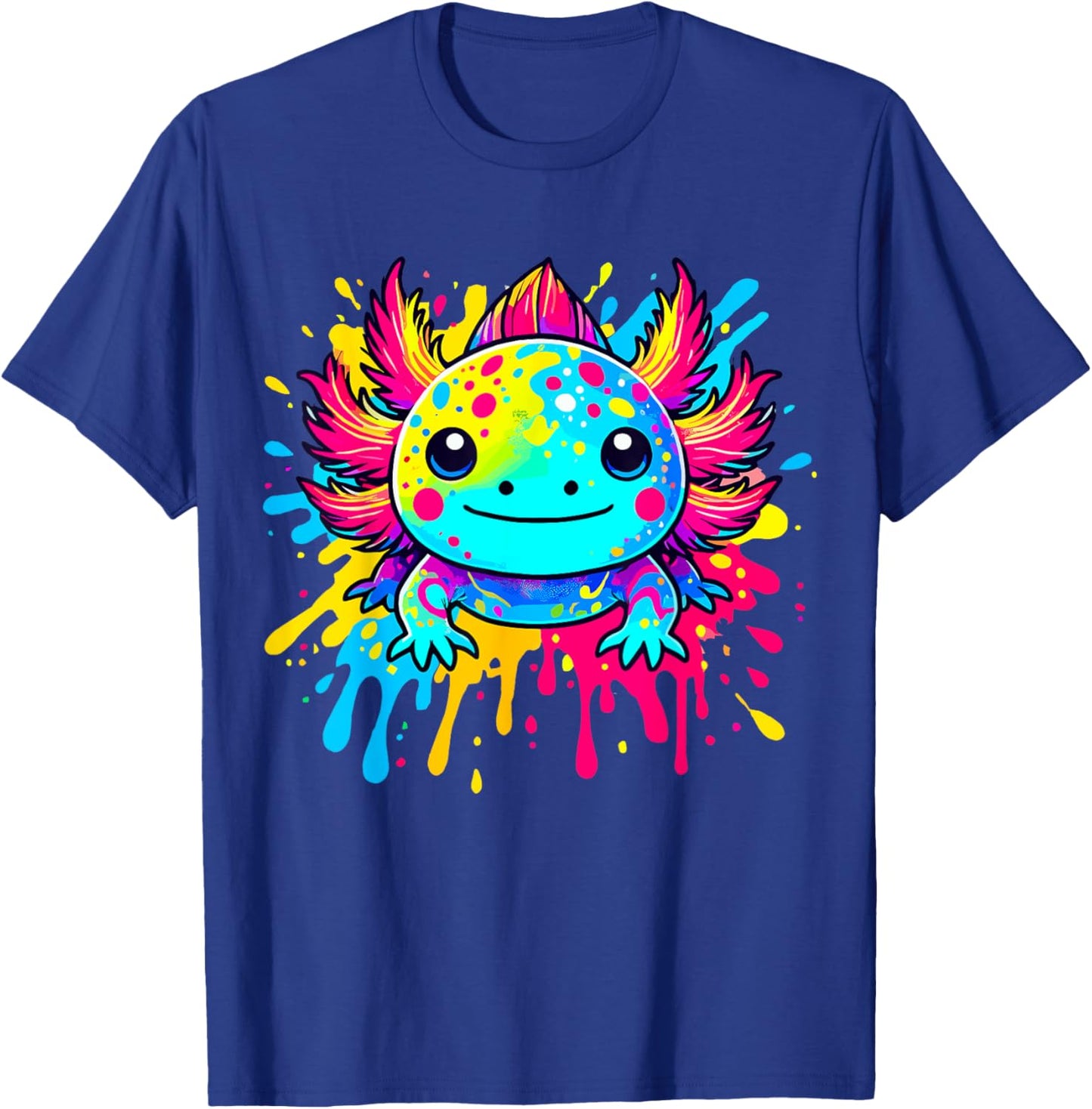 Axolotl Animal Pop Art Cute Axolotl Lover T-Shirt - T-Shirt | Royal