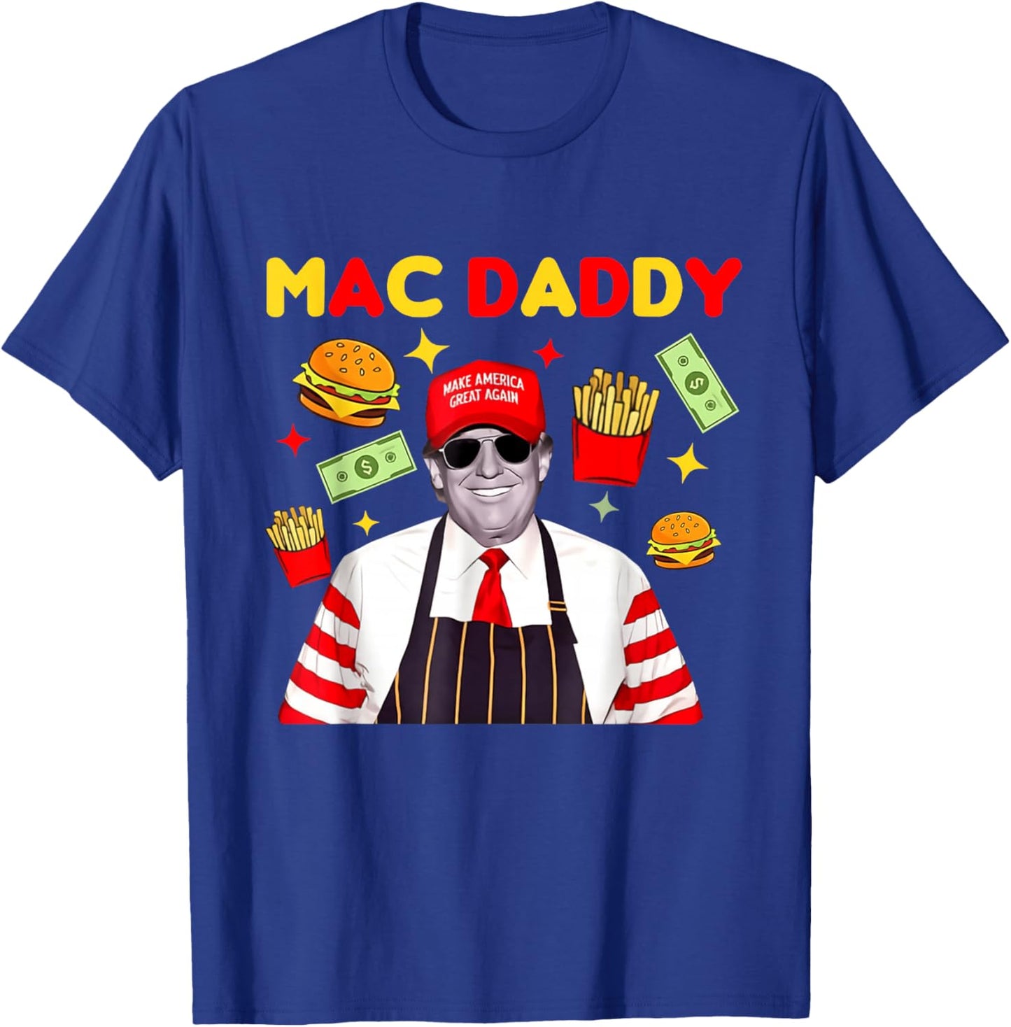 Trump Mac Daddy - Black - Small - Short Sleeve - Classic Fit - Cartoon Theme - All Seasons T-Shirt - T-Shirt | Royal