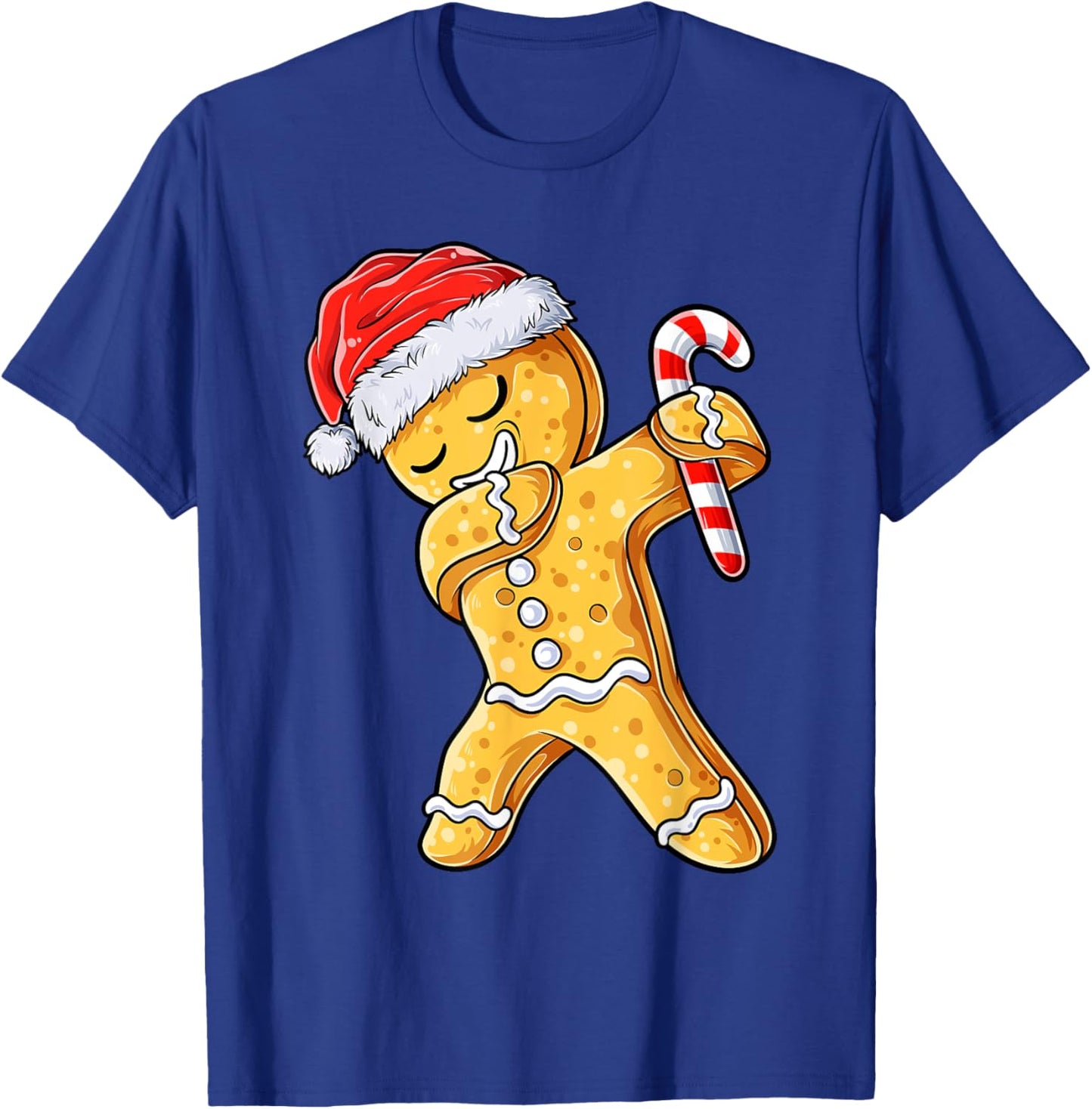 Christmas Gingerbread Man Dabbing Cool Cookie Dab Xmas Kids T-Shirt - T-Shirt | Royal