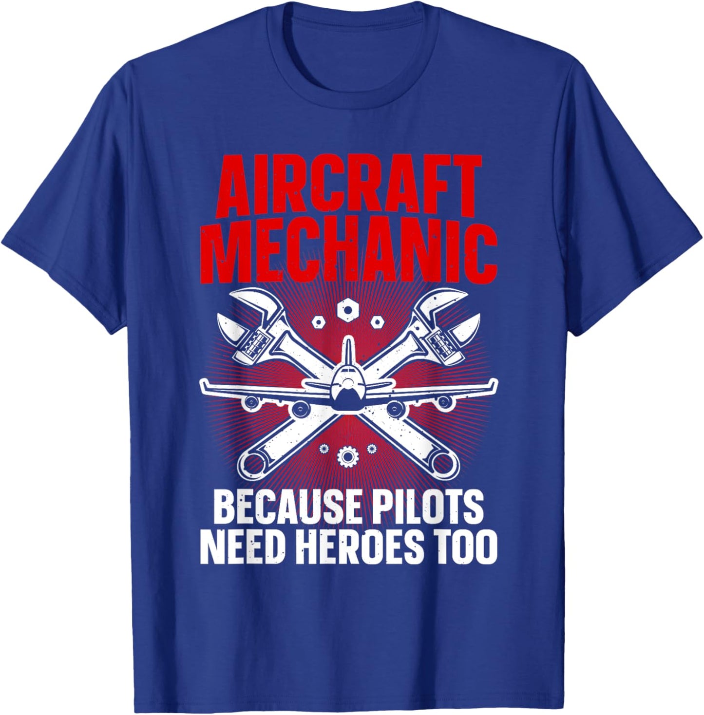 Cool Aircraft Mechanic Art Women Aviation Mechanic T-Shirt - T-Shirt | Royal
